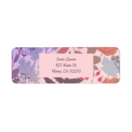 かわいらし果実と葉植物学ラベル ラベル