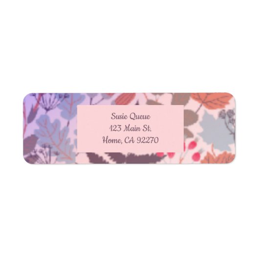 かわいらし果実と葉植物学ラベル ラベル (正面)