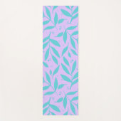 かわいらし枝 – ターコイズとバイオレット10代の ヨガマット (正面)