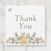 かわいらし桃と白のフローラ結婚ズ フェイバータグ (正面)