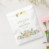 かわいらし桃と白のフローラ結婚ズ フェイバーバッグ (封をした状態)