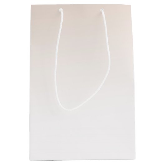 かわいらし桃の実に結婚は ミディアムペーパーバッグ (正面)