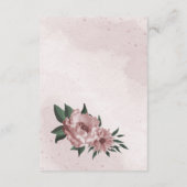 かわいらし桃花結婚植物学 エンクロージャーカード (裏面)