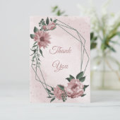 かわいらし桃花結婚植物学 サンキューカード (スタンド正面)