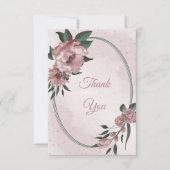 かわいらし桃花結婚植物学 サンキューカード (正面)