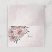 かわいらし桃花結婚植物学 プレイスカード (外部開封)