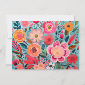 かわいらし植物性ガーリーフローラ ノートカード (裏面)