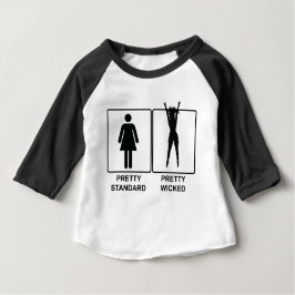 かわいらし標準と不かわいらし吉 ベビーTシャツ