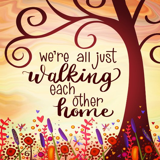 かわいらし歩くお互いホーム感動的 フォトプラーク