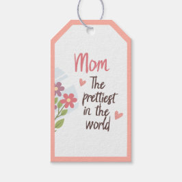 かわいらし母ギフトラベル-フローラ母の日 ギフトタグ