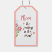 かわいらし母ギフトラベル-フローラ母の日 ギフトタグ (裏面)