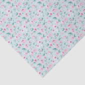 かわいらし水彩ピンクDitsy花柄 薄葉紙 (詳細)