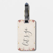 かわいらし水彩レッツゴー引用文 |ラゲージタグ ラゲッジタグ (裏面縦)