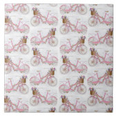 かわいらし水彩手絵を描ヴィンテージ タイル (正面)