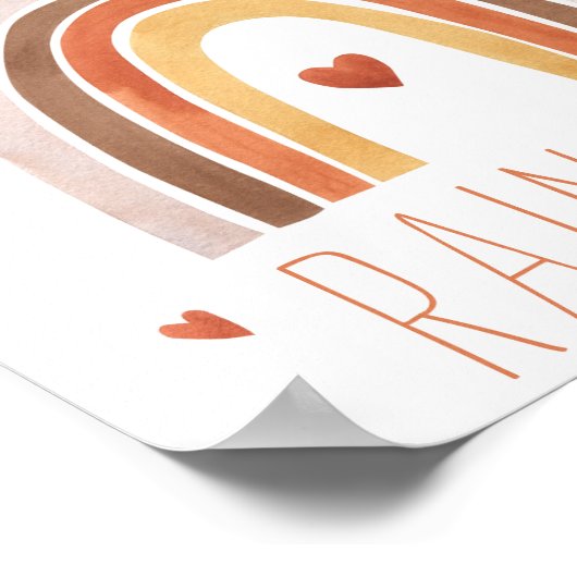 かわいらし水後を追色 ポスター (角)