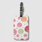 かわいらし水玉模様コレクション ラゲッジタグ (正面縦)