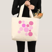 かわいらし水玉模様収集 ラージトートバッグ (正面(商品))