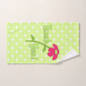 かわいらし水玉模様回収浴用タオルセット バスタオルセット (ハンドタオル)