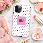 かわいらし水玉模様 iPhoneケース