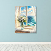 かわいらし海シーン キャンバスプリント (インサイチュ (ウッドフロア))