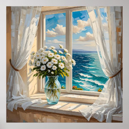 かわいらし海シーン ポスター