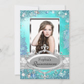 かわいらし海ジュエル写真キンセアニェラ招待状 招待状 (正面)