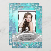 かわいらし海ジュエル写真キンセアニェラ招待状 招待状 (正面/裏面)