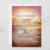 かわいらし海スカイビューウォーターカラーリハーサルディナー 招待状 (正面)