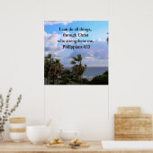 かわいらし海ブリーズフィリピ4:13 ポスター (キッチン)