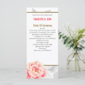 かわいらし牡丹モダンフローラ結婚式 プログラム (スタンド正面)