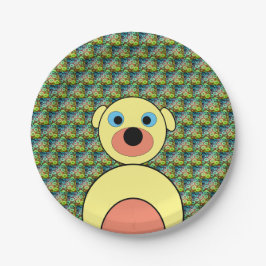 かわいらし犬 ペーパープレート