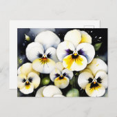 かわいらし白パン絵を描ズ ポストカード (正面/裏面)