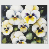 かわいらし白パン絵を描ズ ラッピングペーパー (フラット)