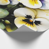 かわいらし白パン絵を描ズ ラッピングペーパー (角)