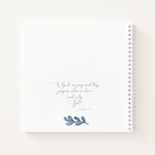 かわいらし祈りの言葉帳 ノートブック (裏面)