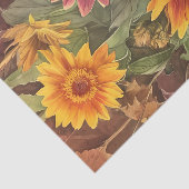 かわいらし秋の花と葉フローラ 薄葉紙 (詳細)