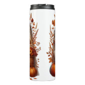 かわいらし秋をテーマにしたアフリカ系アメリカ人読女性 タンブラー (裏面)