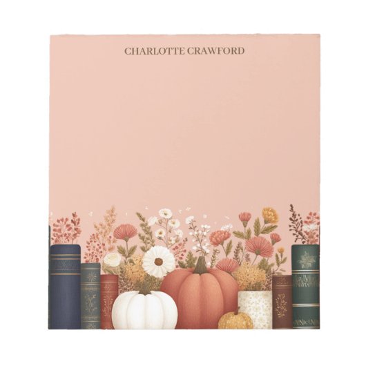 かわいらし秋フローラ本誌 ノートパッド (正面)