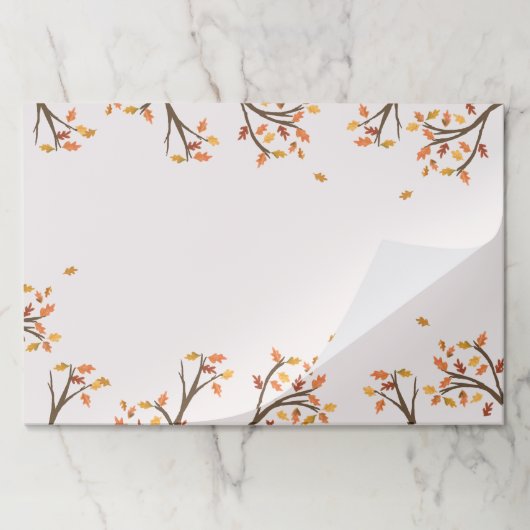 かわいらし秋枝葉秋 ペーパーパッド (折り畳み)