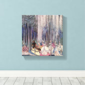 かわいらし童話プリンセスキャンバスウォールアート キャンバスプリント (インサイチュ (ウッドフロア))