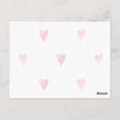 かわいらし第1の誕生日招待状 ポストカード (裏面)