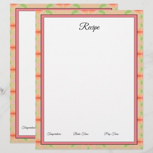 かわいらし紙デザイン (正面/裏面)