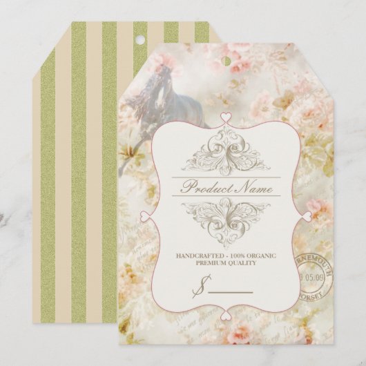 かわいらし紙No.1 – 価格ラベル (正面/裏面)