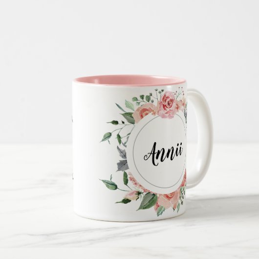 かわいらし素晴らしパーソナライズされた娘 ツートーンマグカップ (正面右)