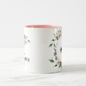 かわいらし素晴らしパーソナライズされた娘 ツートーンマグカップ (中央)