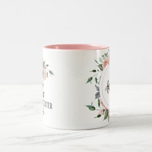 かわいらし素晴らしパーソナライズされた娘 ツートーンマグカップ (中央)