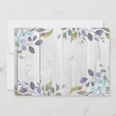 かわいらし素朴フローラブライダルシャワー 招待状 (裏面)