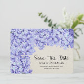 かわいらし素朴フローラ結婚式日付の保存 セーブザデート (スタンド正面)