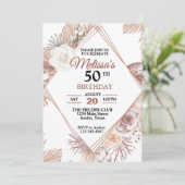 かわいらし素朴フローラ 招待状 (スタンド正面)