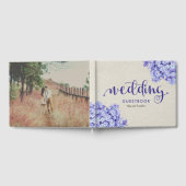 かわいらし素朴結婚フローラと写真 ゲストブック (全面)